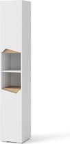Vicco Marelle Badkamerkast – 30 x 180 cm met deuren en open vakken Wit
