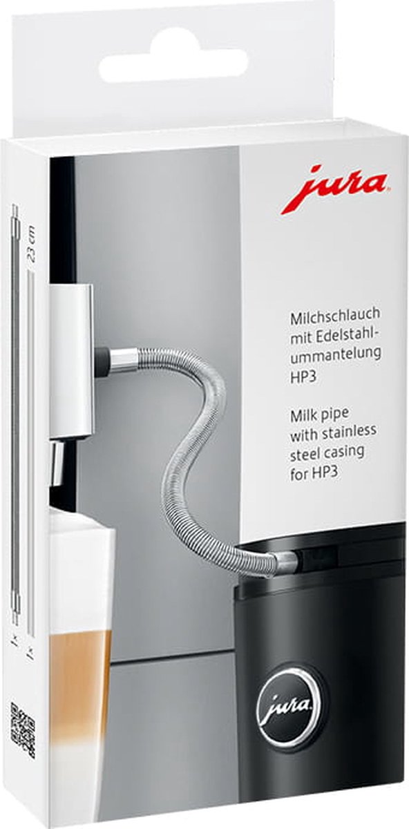 Jura 24114 Milchschlauch mit Edelstahlummantelung HP3 Silber