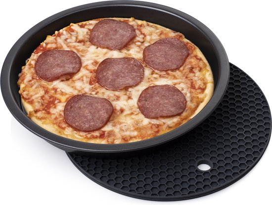 Princess 182012 Airfryer Accessoireset 10-delig - Accessoire voor heteluchtfriteuse - Grillrek - Pizzapan - Muffinset - Bakblik - Siliconen onderzetter - diameter 19,8 cm