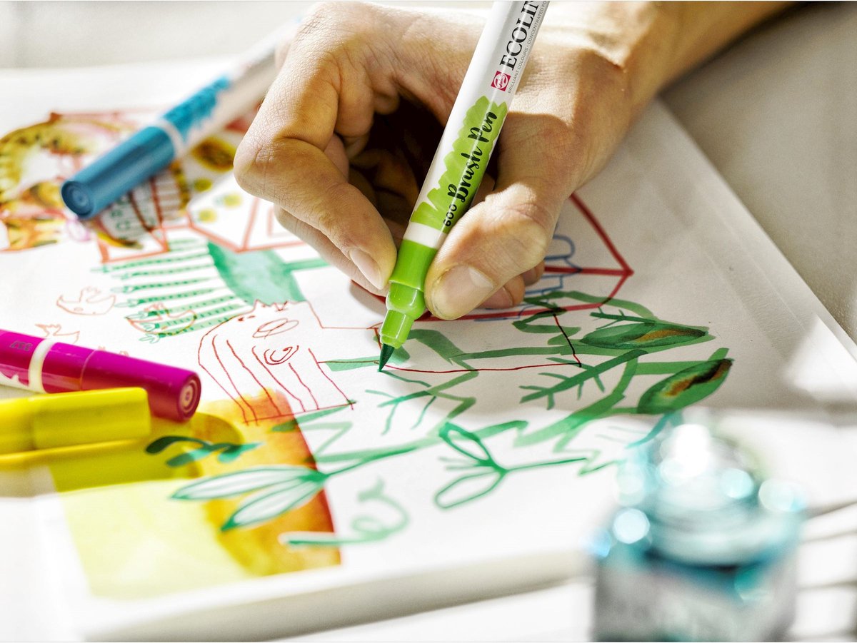 Ecoline Brush Pen set Handlettering | 10 kleuren — afbeelding 6