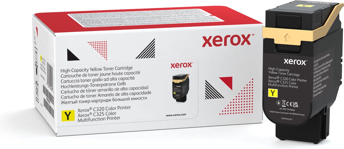 Xerox C320/C325 hoge capaciteit tonercassette, geel (5.500 pagina's)