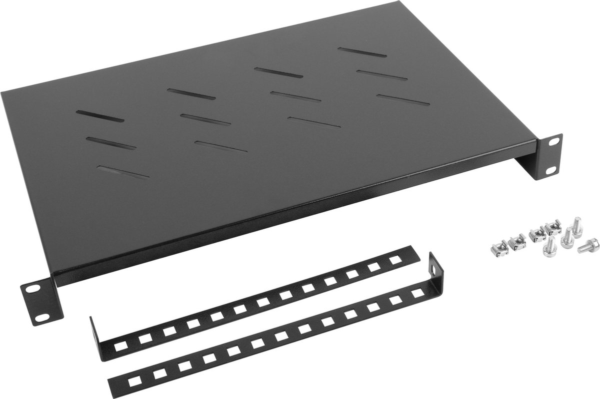 Lanberg - Racktray 19" 1U 300mm in diepte verstelbaar 310-470mm