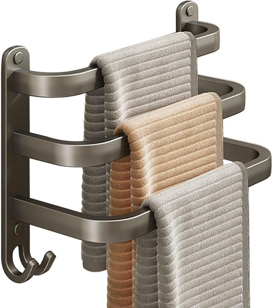 Handdoekrek Zilver Inclusief Montageset 60 CM - Handdoekrekken - Handdoekhouder - Handdoekstang Handdoekrek Zilver Inclusief Montageset 60 CM - Handdoekrekken - Handdoekhouder - Handdoekstang