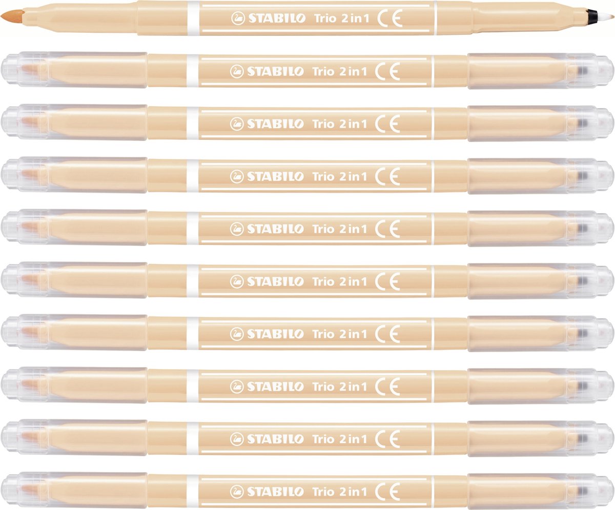 STABILO Trio 2-in-1 Marker & Fineliner - Abrikoos