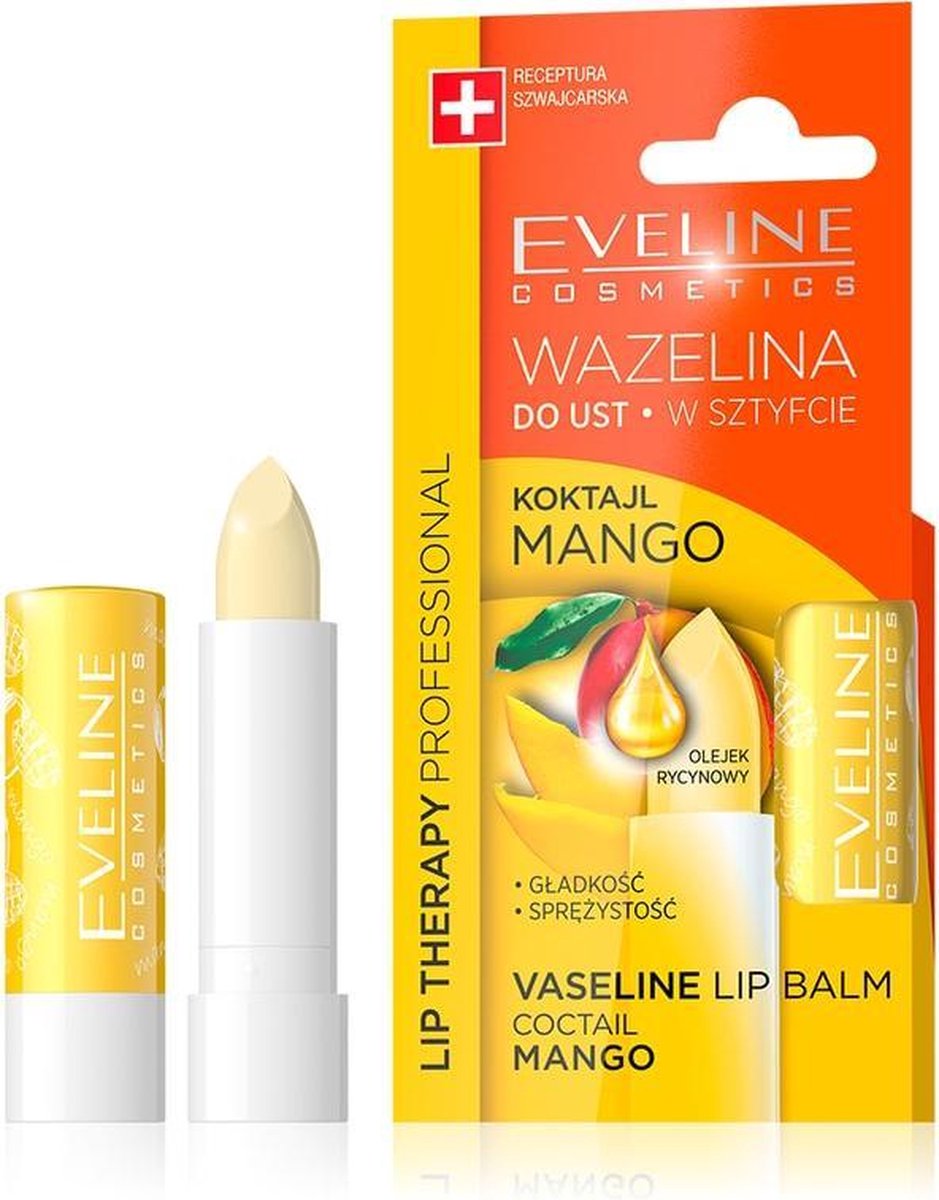 Eveline Cosmetics Lip Therapy Vaseline Lip Balm Cocktail Mango