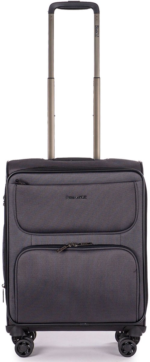 STRATIC Bendigo Light - zachte handbagage koffer - 55 cm - Black