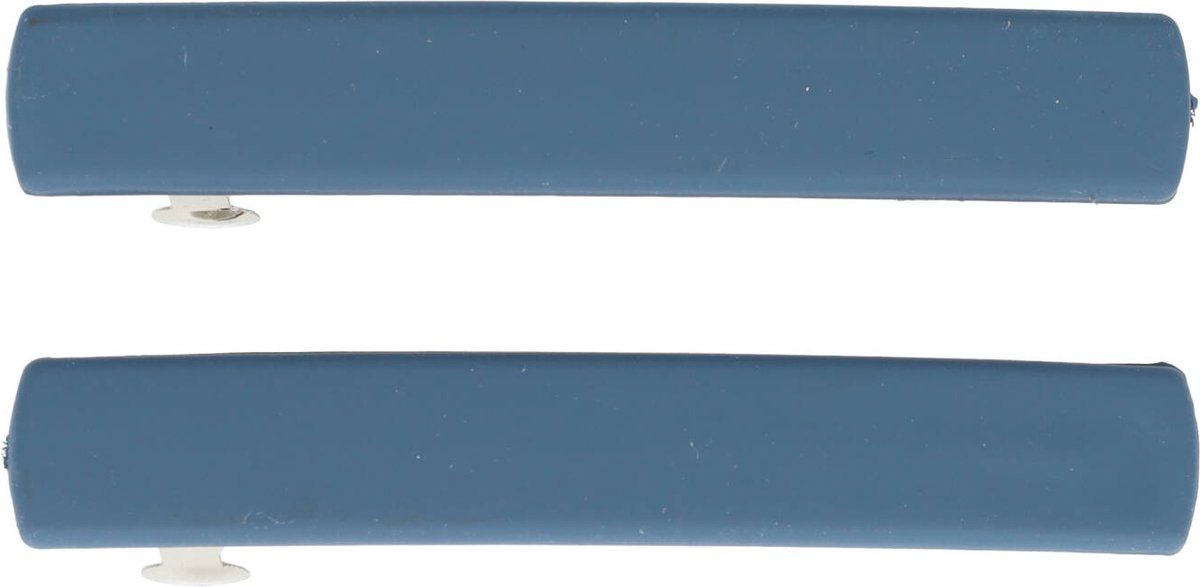 Haarsoires Haarspeld Patentspeld 6cm - Recht 6cm – Basic – Blauw – Set van 2 - Haarspelden voor Dames - Haarklem - Haarclip - Haaraccessoires - Hair Clip - Decoratieve Haaraccessoire