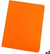 Set of Subfolders Elba Oranje A4 50 Onderdelen (3 Stuks)