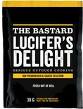 The Bastard Lucifer's Delight kruidenmix, 30g, met felgele en zwarte verpakking.