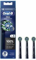 Bol.com Oral-B Pro Cross Action zwarte opzetborstels - 3 stuks aanbieding