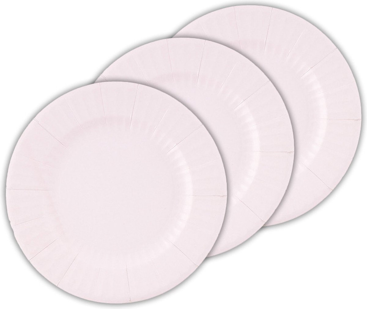 Givi Italia Feestbordjes/bbq bordjes - 24x - lavendel paars - rond - papier/karton - 27cm - biologisch afbreekbaar - groot