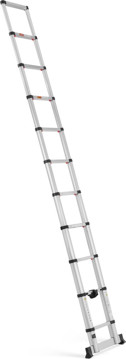 MSW Telescopische ladder 10 treden aluminium hoogte: 0.85 3.20 m
