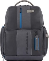 Piquadro Urban Leather I-Tech Backpack black/grey