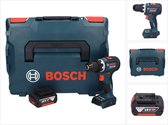 Bosch GSR 18V-90 C Professionele accuschroefboormachine 18 V 64 Nm borstelloos + 1x oplaadbare accu 5.0 Ah + L-Boxx - zonder oplader