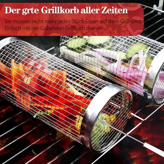 Napoleon RVS mand voor draaispit – Roterend BBQ-mandje