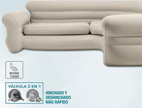 Intex 68575NP Hoekbank, 257cm x 203cm x 76cm Intex 68575NP Hoekbank, 257cm x 203cm x 76cm