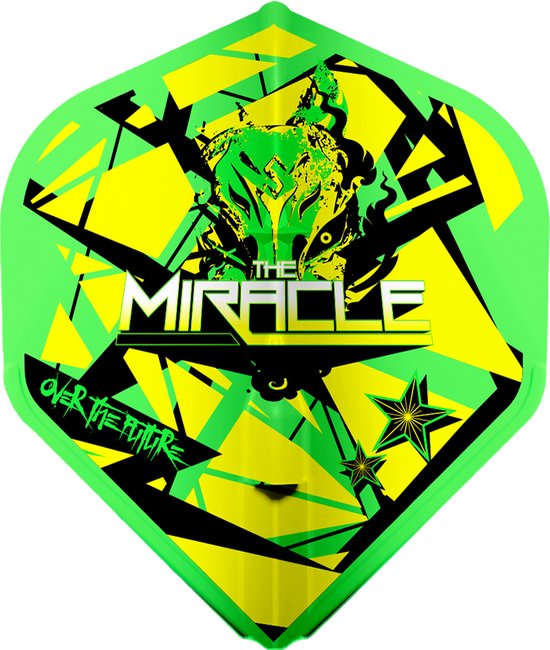 L-Style Champagne Flight L1 Standard Mikuru Suzuki V5 Neon Green - Dart Flights van L-Style — afbeelding 3