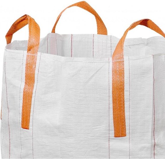 Lot de 5 sacs | Big Bag Vide 0.25m³ | Sac GRVS 65x65x65cm | Sac résistant | 4 sangles croisées