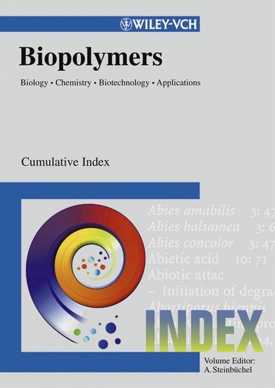 Biopolymers, Cumulative Index - cover