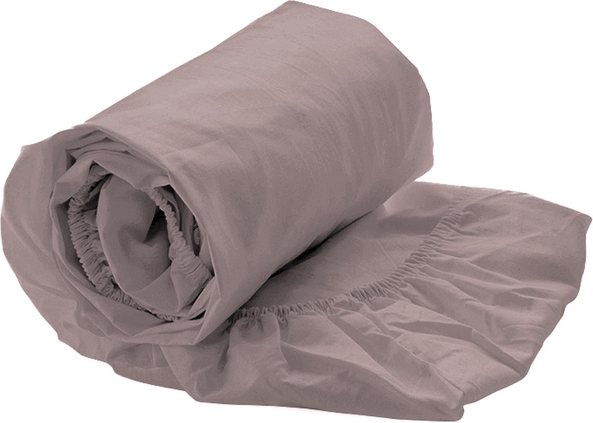 Heckettlane Hoeslaken Elementi - Onderlaken voor tweepersoonsbed - 140x200 - 100% Katoen-Satijn - Roze