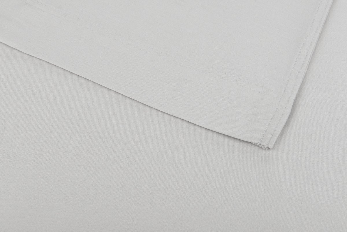 Zohome Laken Satinado - Onderlaken 160x290 cm - Bedlaken van 100% Katoen-Satijn - Grijs