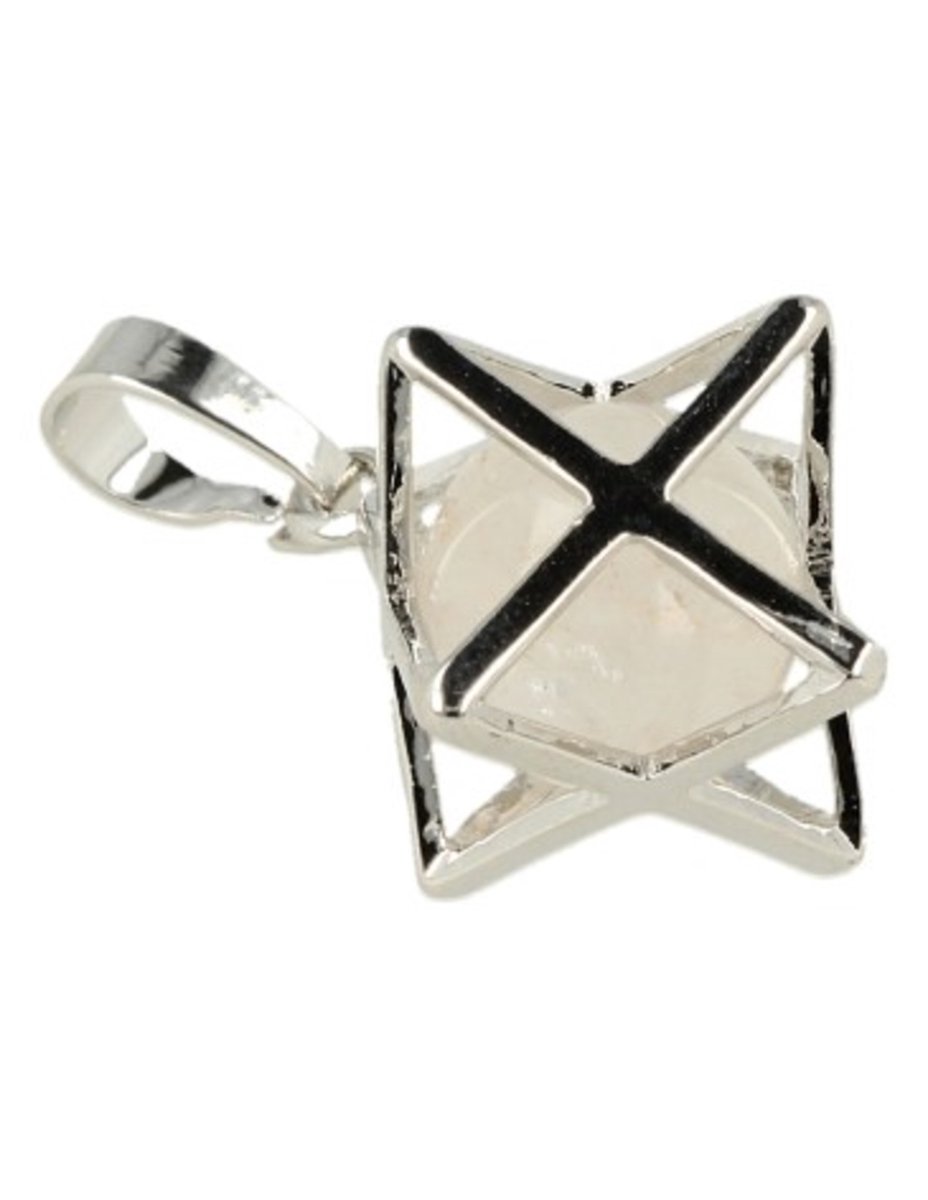 Bergkristal Merkabah kooihanger