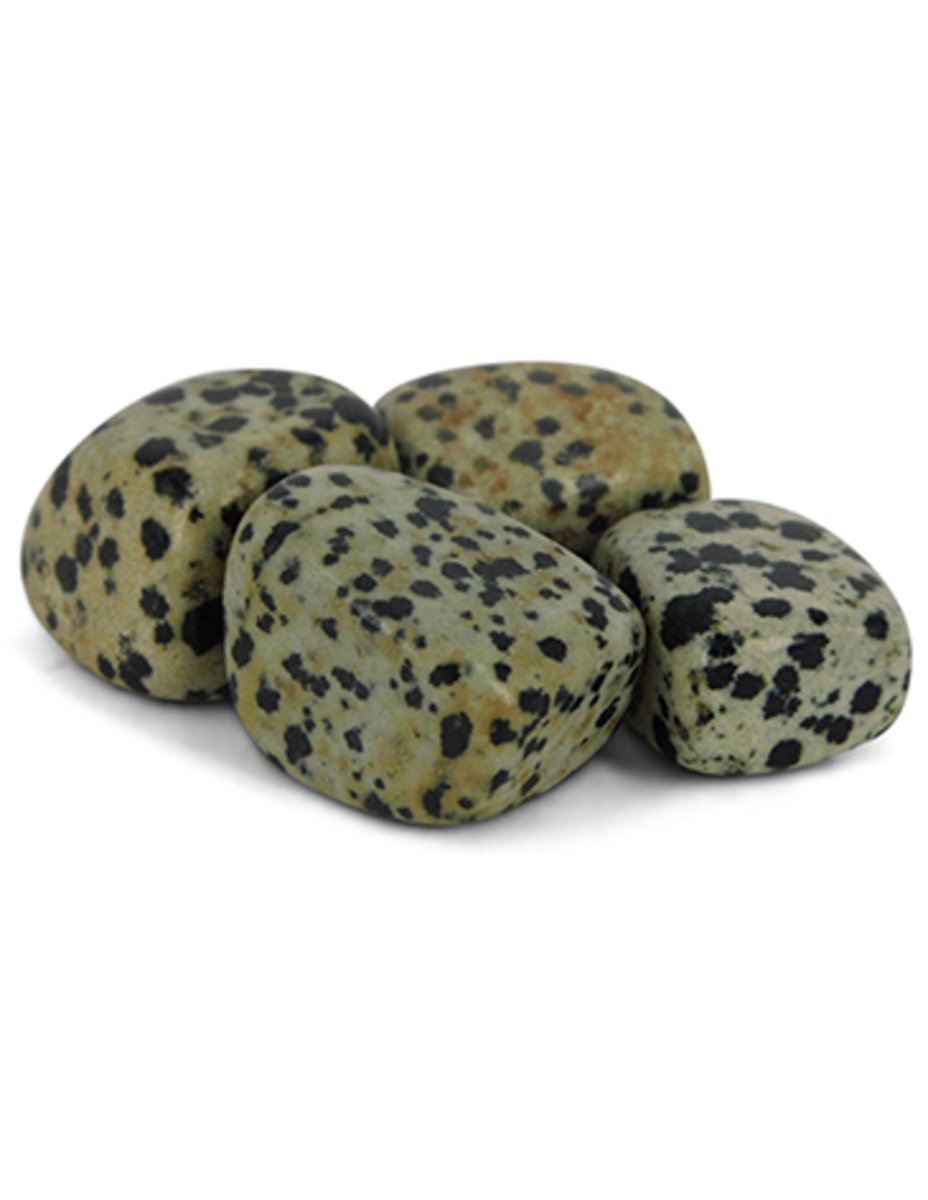 Ruben Robijn Jaspis dalmatier 500 gr. trommelstenen (mt3) Bruin / zwart