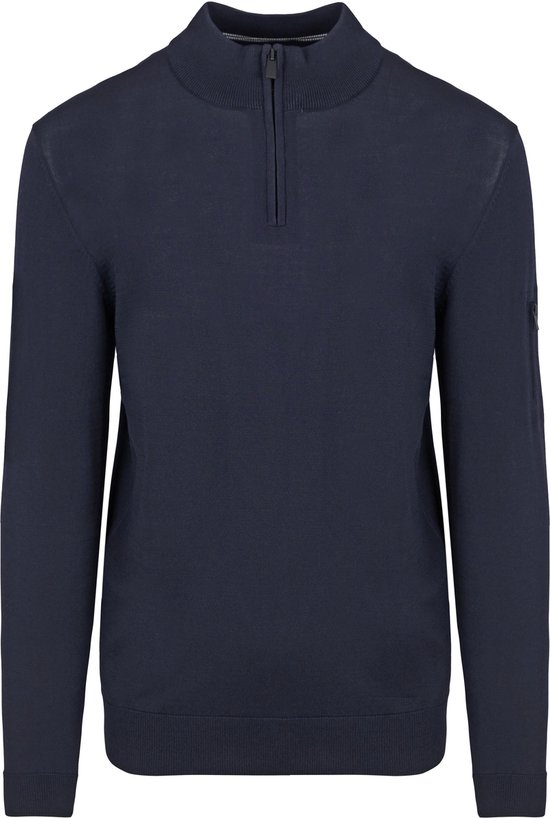 Suitable - Race Half Zip Trui Navy - Heren - Maat XXL - Slim-fit