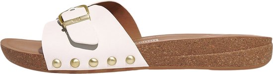 FitFlop iQushion Adjustable Buckle Leather Slippers Dames