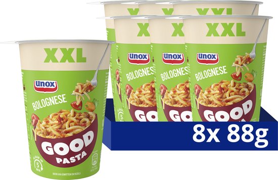 Unox Good Pasta - Bolognese XXL - 8 x 88 g - Voordeelverpakking