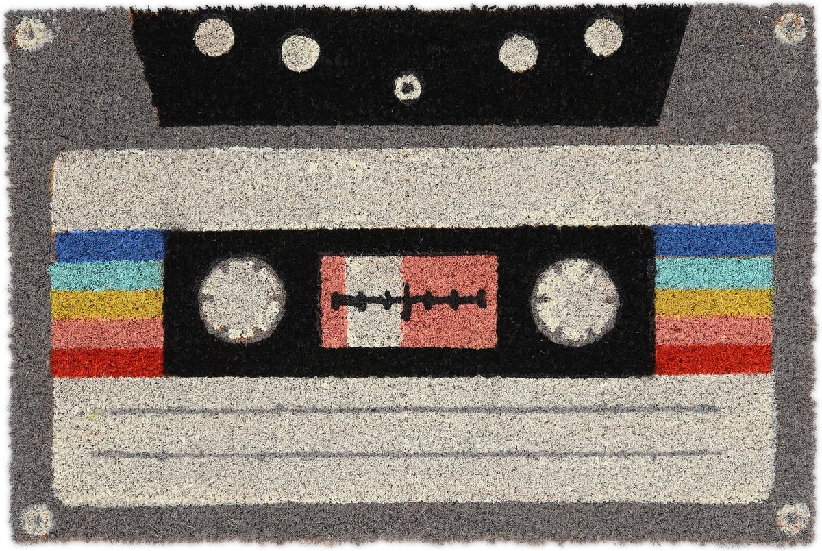 deurmat kokos - cassette - retro - 60 x 40 cm - kokos - weervast