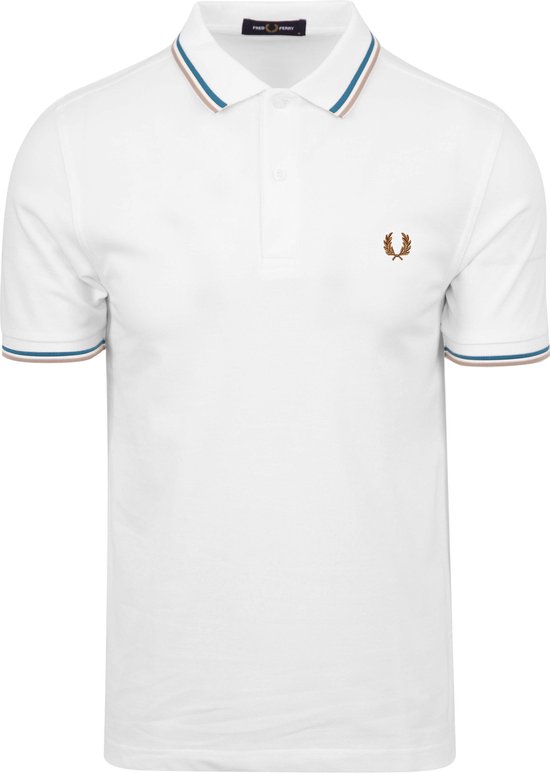 Fred Perry - Polo M3600 Wit V21 - Slim-fit - Heren Poloshirt Maat XXL