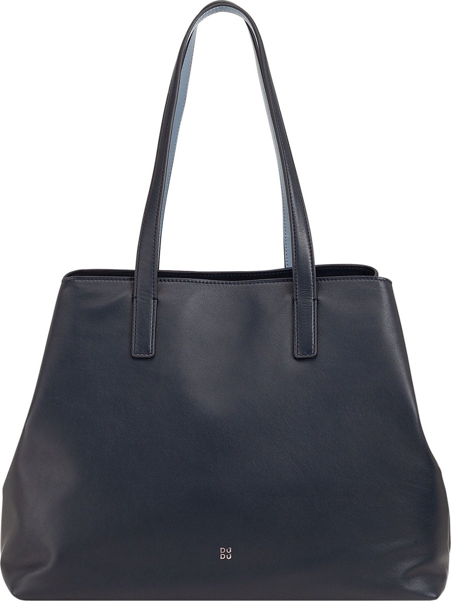 DuDu Pauline Shopper Tas Leder 36 cm - 18 L - navy