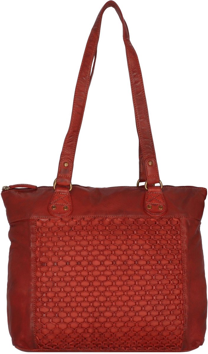 Greenland Nature Femi & Nine Leren Schoudertas 35 cm - Dames - red