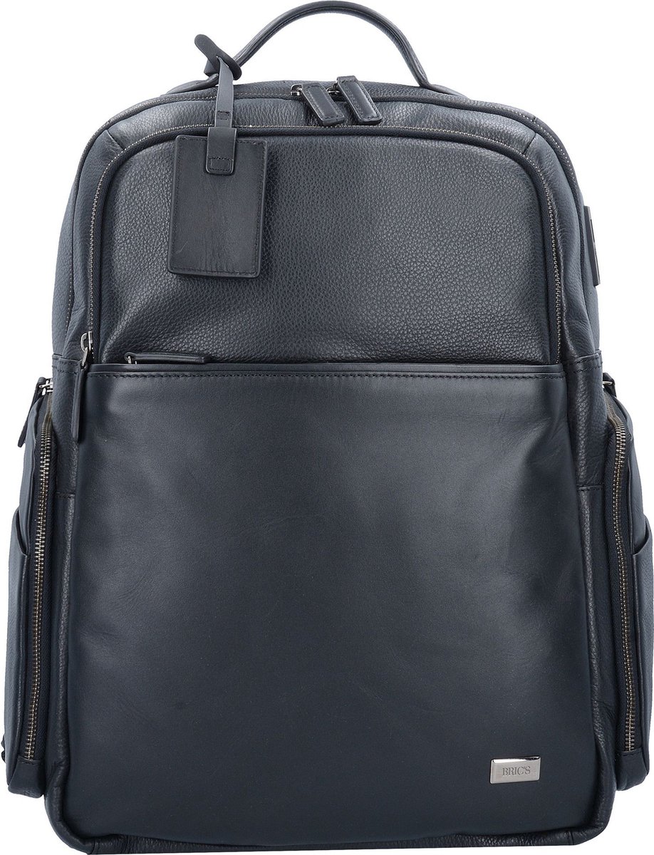BRIC'S Laptop rugzak Rugzak met laptopvak Torino Business Backpack Black Zwart