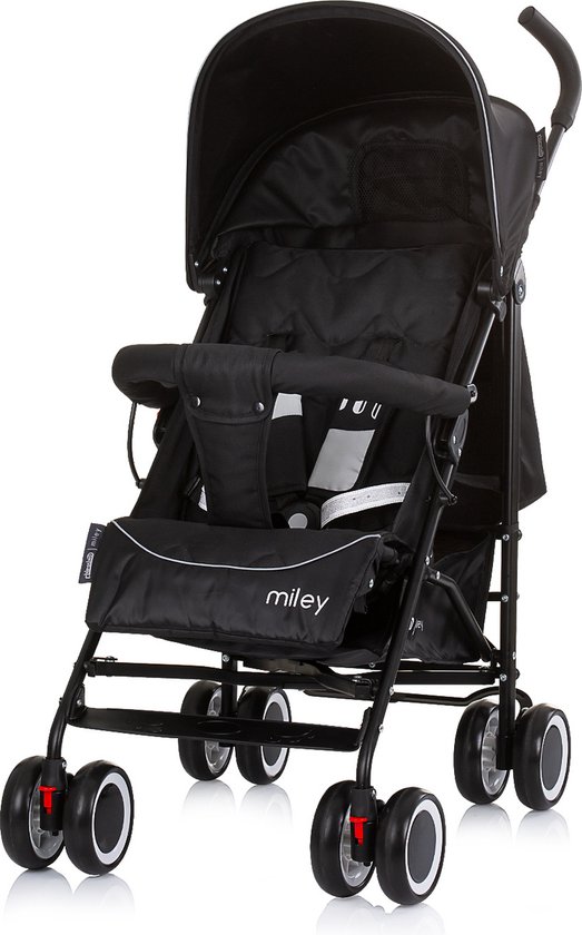 Chipolino Miley Opvouwbare Plooibuggy - Reisbuggy Obsidian Black