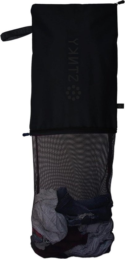 STNKY Bag Pro Waszakken - Ritssluiting - Handgrepen - Interne netzak - Reizen Yoga - Gezondheidszorg - Gymset - Wasserette - Standaard zwart