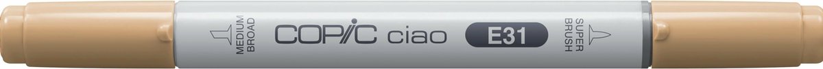 Copic Ciao markeerstift 1 stuk(s) Beitel/penseelpunt - Brick Beige E31