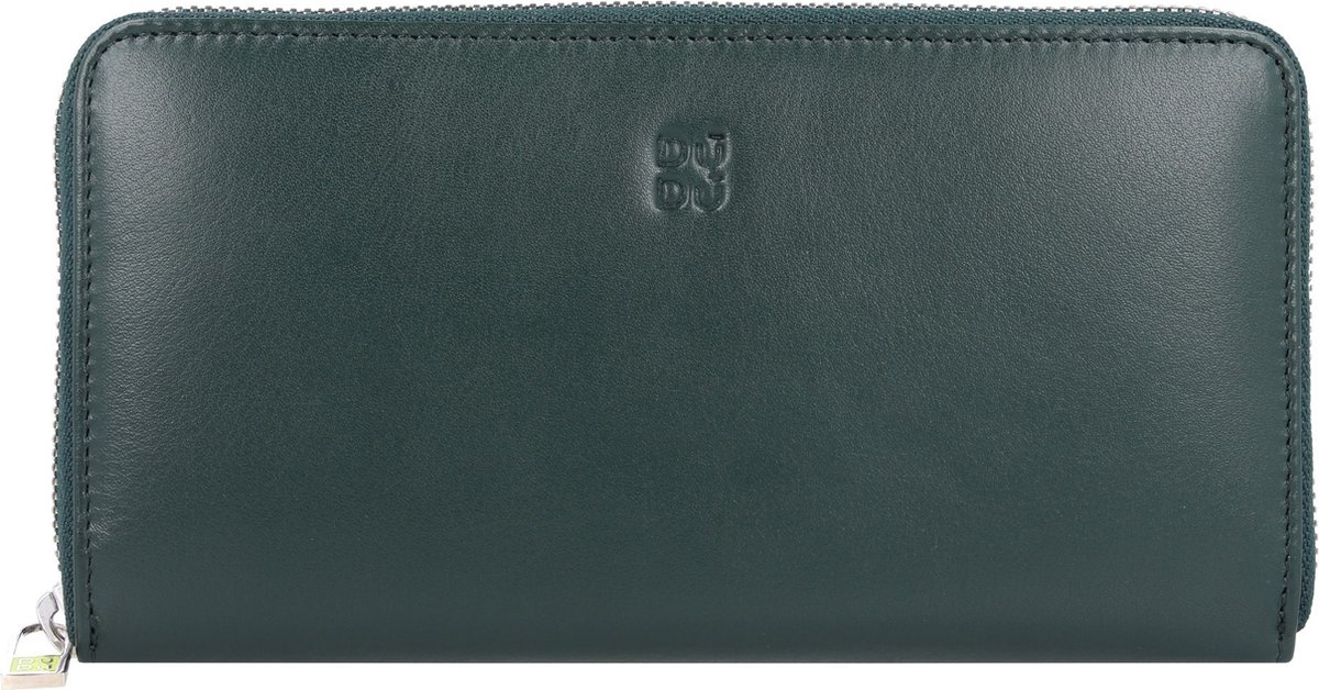 DuDu Mauritius Portemonnee Leder 19 cm - Unisex - Horizontaal - mangrove
