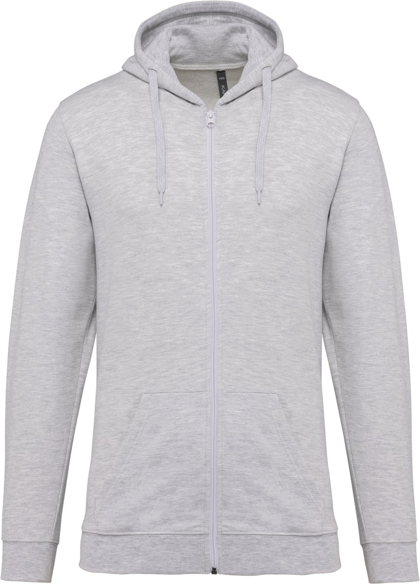 Kariban Sweater met rits en capuchon K479 - Ash Heather - 3XL
