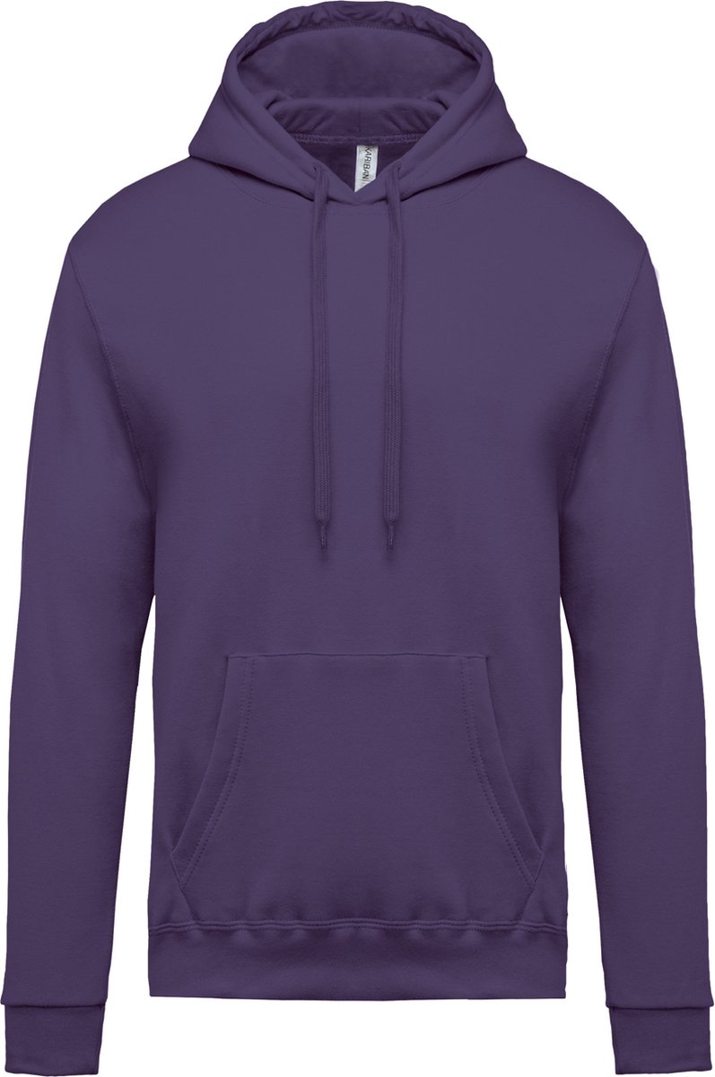 Kariban Herensweater met capuchon K476 - purple - 4XL