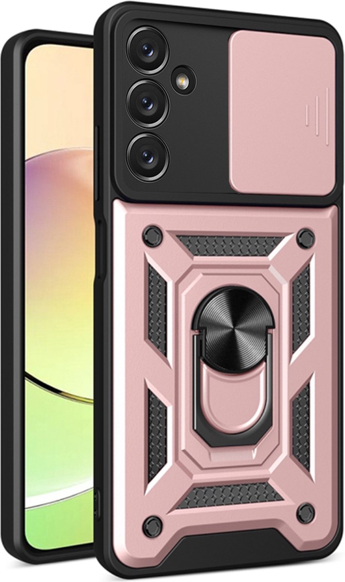 Techsuit Camshield Back Cover hoesje voor Samsung Galaxy A14 4G/5G - Roségoud