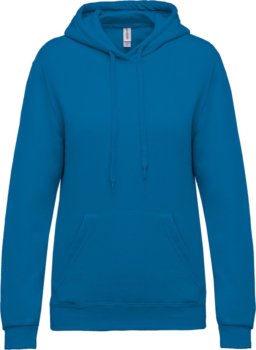 Kariban Eco damessweater met capuchon K473 - Tropical Blue - L