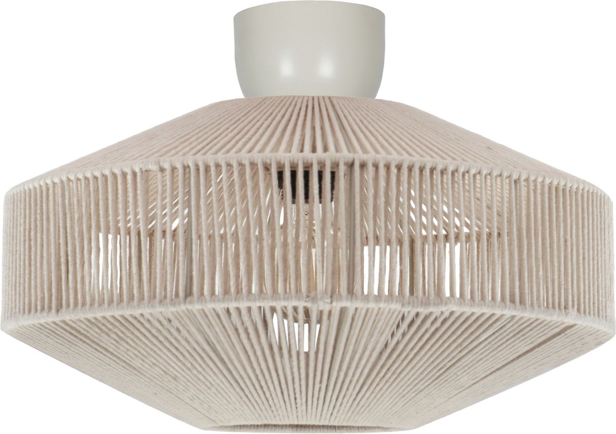 TRIO SVEA - Plafondlamp - Crèmewit - excl. 1x E27 4 W - Plafondbevestiging