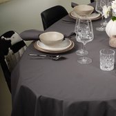 Nappe Faro Anthracite - Ronde 230cm