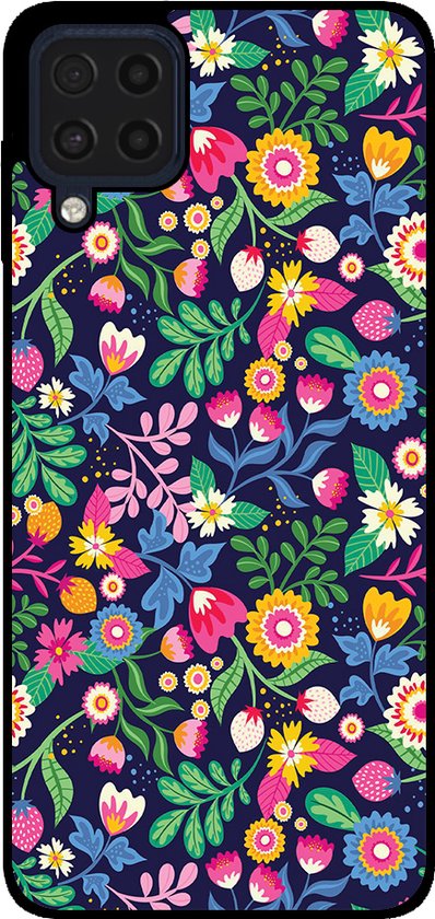 Smartphonica Coque pour Samsung Galaxy M53 5G avec imprimé floral - Coque arrière en TPU motif fleur / Coque arrière adaptée pour Samsung Galaxy M53 5G
