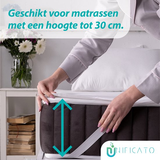 Protège Matelas Imperméable Micro-respirant, forme drap housse 160x200