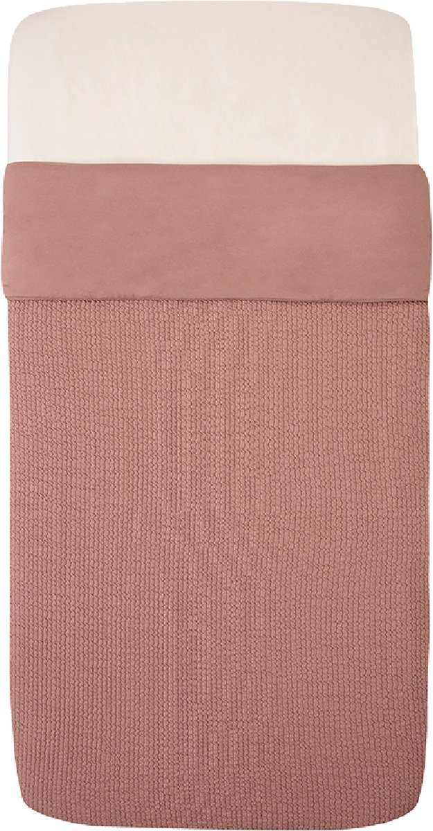 Witlof For Kids Wiegdeken Tuck-Inn Dusty Pink Waves 40 x 80 cm