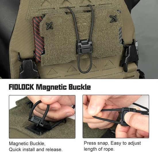 TOPTACPRO Pochette Téléphone Tactique MOLLE - Porte-Téléphone Portable Avec Boucle Magnétique Rapide 500D Nylon