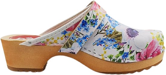 DINA dames sabots mules suédoises fleurs sauvages